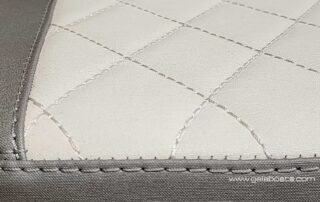 GALA SILVERTEX upholstery textile option: default colors, diamond stitch. Close up, view 04.